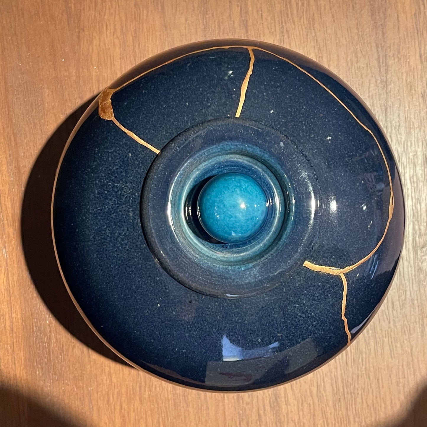 Vase ancien restauré Urushi et Or 24 carats